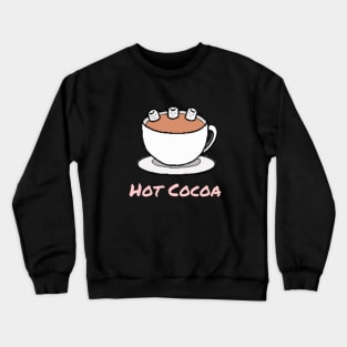 Cute Marshmallows in slightly hot chocolate Crewneck Sweatshirt